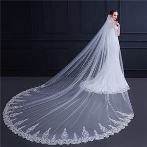 Elegant Tail Lace Wedding Veils 3.5*3m Wedding Bridal Hair Accessories Wedding Accessories Bridesmaid Veils With Comb Bridal Accessories