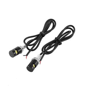 1pcs svansnummer licensplatta lampa tillbehör skruvbult ljus vit LED bil auto motorcykel universal 12v bil styling