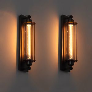 Korytarz stara lampa ścienna E27 110-220V oświetlenie przemysłowe LED Eye-latarnia wewnętrzna lampa retro z żarówką LED wolframową