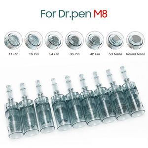 Dr Pen M8 Micro Needle Patroner Electric Dermapen Bayonet 11 16 36 42 Tatuering Microneedling Tips Derma Stämpel Anti Acne Sträckmärken