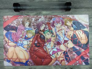 ゆうgi-oh！セクシーグリルカスタムTCGプレイマットOCGの決闘プレイマットフリー高品質のチューブ