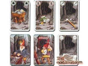 Kostenloser Versand Brettspiel Spielzeug Zwerg Bergmann ﾠZwerg Goldmine Zwerg Grube Kartenspielzeug Chinesische Version