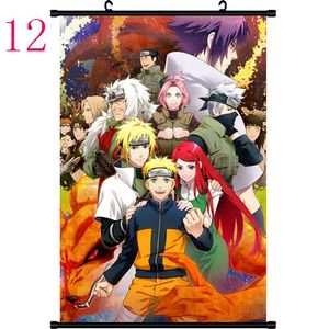 best selling Naruto Assassins Color Abstract Art Laminas Decorativas Pared Naruto Kakashi Sasuke Cuadros Painting Dormitory Anime Scroll Posters