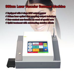 Ücretsiz nakliye taşınabilir Kan Damarları Temizleme 980nm Diod Lazer Vasküler Temizleme Makinesi CE güzellik ev kullanımı onaylanmış