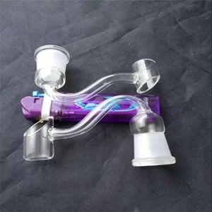 S Pipe Smoke Schnittstelle Gerät Glas Bongs Zubehör, Glasrauchrohre farbenfrohe Mini Multi-Farben Handrohre Best Löffel Glasrohr