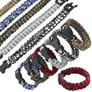 Camo Survival Tactical Bracelet Braided with 550 lbs Parachute Cord Camping Gifts Scouts Accessories Military Gear Army Theme bracelet