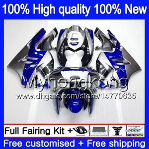 포 바디 KAWASAKI ZX900 900 CC 9 R 94 97 1994 1995 1996 1997 221MY.9 ZX 900 ZX 9R 900CC ZX9R ZX9R 94 95 96 97 바람막이 블루 실버