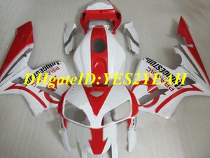 Hi-grade Motocicleta Carenagem kit para Honda CBR600RR CBR 600RR F5 2005 2006 05 06 cbr600rr ABS vermelho branco Carimbos conjunto + Presentes HQ51