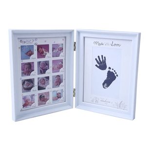 My First Year Baby Gift Kids Birthday Gift Home Family Decoration Ornaments 12 Months Picture Photo Frame with Craft Ink Pad