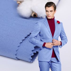 Moda Sky Blue Groom Tuxedos Notch Lapel Groomsmen Smokciaty Smokingi Doskonałe Mężczyźni Formalne Blazer Prom Kurtka Kostium (Kurtka + Spodnie + Krawat) 1667