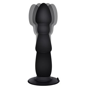 Flxur wibrator Anal Bead seks-zabawka z korkiem dla kobiety 10 prędkości przyssawka Dildo Butt Plug stymulator pochwy g-spot nadające się do łazienki Y190716