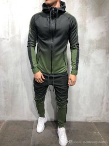 Fashion-Mens Fashion Spring Hiphop Tracksuits Designer Cardigan Hoodies Pants 2pcs Clothing Sets Pantalones Outfits