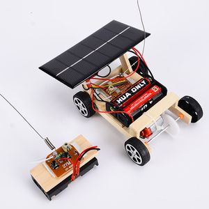 Frete grátis enigma brinquedo Ciência e do Ensino Montagem energia solar controle remoto ciência carro modelo experimental Criatividade DIY Tecnologia