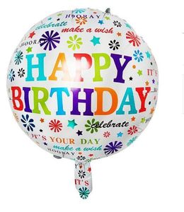 Feliz aniversário carta de hélio balões redondo ar balão para crianças crianças decoração festa de aniversário feliz aniversário letra hélio