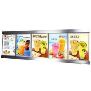 Restaurant Menu Light Box Advertising Display Equipment forTakeaway Hotel (5 Graphics/column)