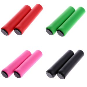 2020 Cykelcykelcykelutrustning Grips Mountain Bike Silicone Styrbar Soft Ultralight Grips Anti-SKID Shock-Absorbing Bike Part