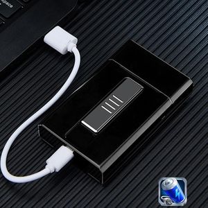 Новые Автоматически Открытые Красочные Портсигар USB Зажигалка Shell Корпус Для Хранения One Body Box Высокое Качество Портативный Эксклюзивный Дизайн