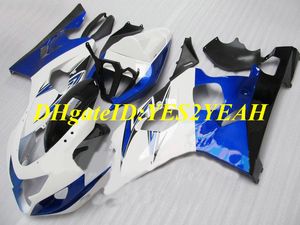 Kit de Carenagem da motocicleta para SUZUKI GSXR600 750 K4 04 05 GSXR600 GSXR750 2004 2005 ABS Plástico Branco azul Carenagens + Presentes SG40