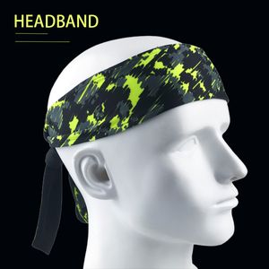 Cabelo Tie Men cabelo banda mulheres Sports Tie Voltar Headband Sports Yoga cabelo fita Moisture Acessórios Tafilete