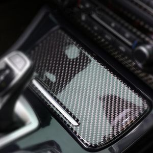 Console centrale Scatola di immagazzinaggio Pannello di copertura Trim per BMW F10 F18 Serie 5 2011-2017 Posacenere in fibra di carbonio Decalcomanie decorative