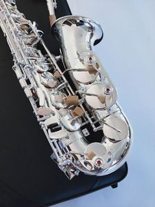 Silver Alto Brand Japan High Quality Alto Saxophone A-992 E-flat sax munstycke Reed Neck Musical Instrument gratis