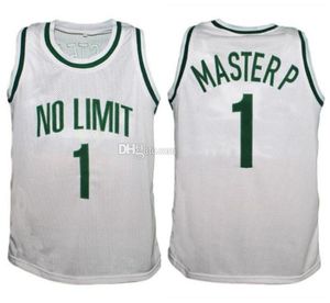 Master P #1 No Limit Retro Basketball Jersey Men's Stitched Custom Any Number Name Jerseys Free Shipping