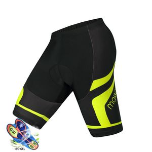 Summer Cycling Shorts Homens Respirável Montanha 19D Anti Deslize Polvido Gel Bicicleta à prova de choque à prova de choques Ciclismo estrada Bike Shorts