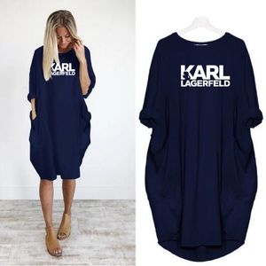 Loewe Dresses Women Karl Loose Letter Spring Autumn Big Size 4xl 5xl Plus Clothing wang tracksuit womens