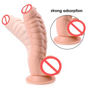 Skinnfeeling realistisk dildos sexleksaker för kvinna onani flexibel penis sugkopp kuk erotisk butik consolador anal dildo
