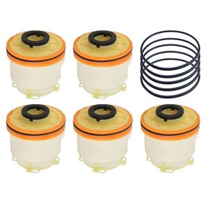 5PCS/Set Fuel Filter Diesel Filters elements Kit for Toyota Hilux 2012-2015 Kun16 Kun26 Hiace 2017 Fortuner 12-15 23390-0L050