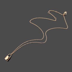 Wholesale i lock for sale - Group buy small pendant lock necklace hip hop bling chains jewelry designer necklace cuban link chain brand fashion necklace i love you gold chains
