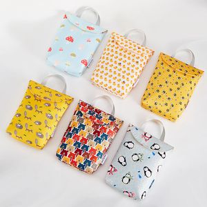 Multi-function Storage Bag Baby Protable Nappy Reusable Washable Wet Dry Cloth Waterproof Diaper Bags Baby Nappy Stackers M738