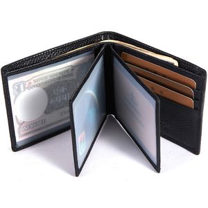 Männer Wallet 2019 Neue Männer Leder Schwarz Square Kupplung Brieftaschen mit Kreditkarteninhaber
