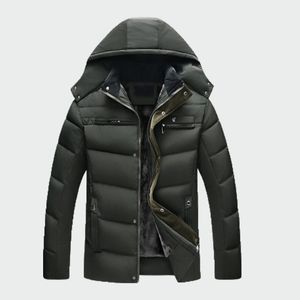 Männer Trenchcoats 2021 Winter Coole Jacke Männer Plus Größe Dicke Kapuze Parkas Alter Mann Warme Mantel Lässig Gepolsterte Vater schnee Tragen Outwear 4XL ML