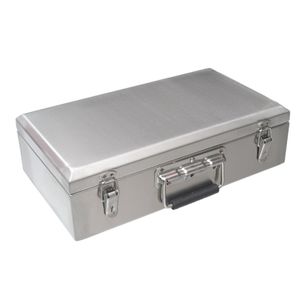 Portable Stainless Steel Tool case Home Multifunction Storage Box Packaging Repair Toolcase Equitment