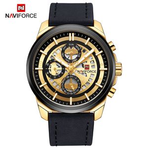 NAVIFORCE Luxe Merk Mannen Quartz horloges heren Quartz 24 uur Datum Klok Mannelijke Sport Waterdicht Horloge Relogio Masculin318H