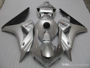 100% carenagens montagem Injeção de moldes para Honda CBR1000RR 2006 kit carenagem 2007 prata preto CBR 1000 RR 06 07 QQ92