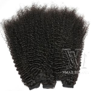 VMAE European Natural Color Horsetail Clipe de buraco apertado em extensões de cabelo humano de 120g de rabo de cavalo