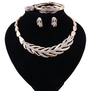 Mode kvinnor smycken set indisk guld färg afrikansk pärlor smycken set nigerianska bröllop dubai brud halsband set