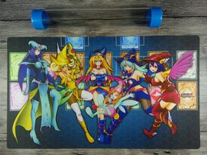 Dark Magician Girl YuGiOh Spielmatte Master Rule 4 Link Matte Kostenlose hochwertige Tube