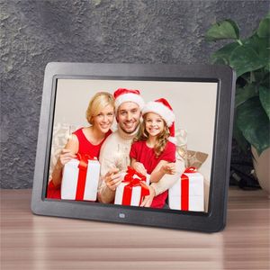 Freeshipping 12 Polegada HD TFT LED Digital Photo Frame 1280 * 800 Controle Remoto Sem Fio Eletrônico Frame Apoio