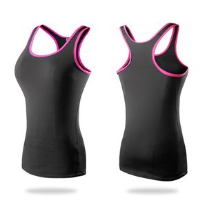 Camicie da yoga da donna traspiranti Camicie senza maniche Canotta fitness ad asciugatura rapida Canottiera sportiva sottile Gilet da jogging da corsa fresco