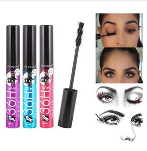 YANQINA 4D Leng thening Mascara Wimpern 3D Faser Lange Schwarz Lash Wimpern Verlängerung Wasserdichte Augen Make-Up maquiagem