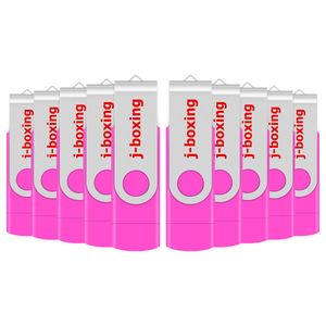 Bulk Pink 10PCS 8GB OTG USB 2.0 Flash Drive Girevole Chiavette USB Memory Stick Pen Storage per Computer Smartphone Android Tablet Macbook