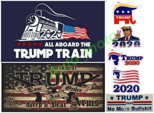 Il trasporto libero 18 tipi nuovi stili Donald Trump 2020 adesivi per auto treno adesivo Keep Make America grande decalcomania per Car Styling veicolo Paster