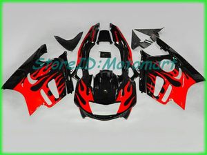 Kit carenatura moto per HONDA CBR600F3 97 98 CBR 600 F3 1997 1998 ABS Rosso argento nero Set carenature + regali HH14