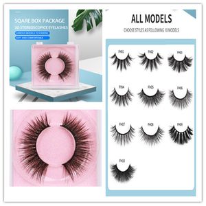 Lüks Yanlış Eyelashes 3D Vizon Kirpik Uzatma Mink Lashes Kalın Uzun Dramatik Göz Lashes Kabarık Makyaj Aracı 5d