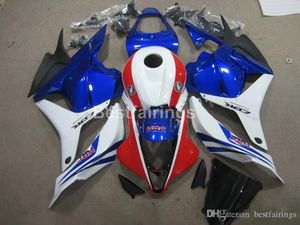 Injektionsgjutning Gratis 7 Gåvor Fairing Kit för Honda CBR 600RR 09 10 11 Vit Blå Svart Fairings Set CBR600RR 2009 2010 2011 XS30