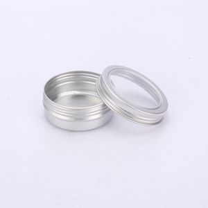 60g Aluminum Jar with Clear Window Screw Lid Aluminium Tin Can Metal Container for Fidget Spinning