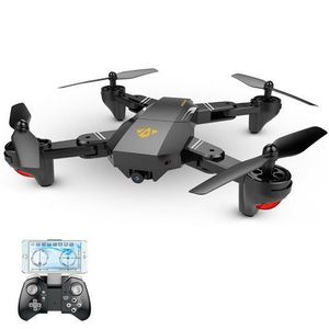 Visuo XS809HW 720P Wifi FPV折り畳み式アーム広角カメラハイホールドモードRC QuadCopter RTF  - 黒